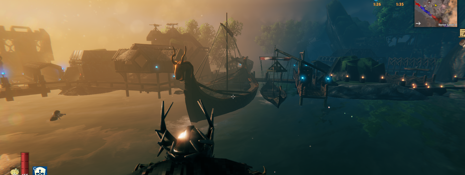 Community gathered for a boss expedition